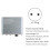 (Grey, Eu plug) 4CH Mic Anti-Howling Front Stage Effector Suppressor Frequency Shift EQ Black EU Plug 2