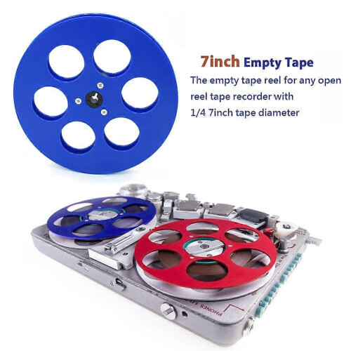 (Blue) 7" leere 6-Loch-Spule für 1/4"-Spulentonbandgerät A 2
