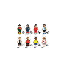 (8PCS-F) (8PCS-A) Sports Figures Football Players with Football Assembled Building Blocks Toy Christmas Birthday Gifts