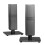 (Black) 1 Pair Stable Support Tabletop Bracket for Bose Lifestyle 650 Surround Speaker A 3