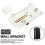 (White) Dragon WB-50 Wall Bracket for Speakers with Integrated Connection Holder 2