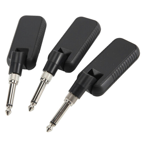 (Black, 1 To 2) 2,4 GHz oppladbar trådløs gitarsystem sender/mottaker 1 til 1 1