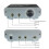(Grey, Eu plug) 4CH Mic Anti-Howling Front Stage Effector Suppressor Frequency Shift EQ Black EU Plug 5
