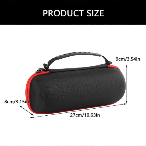 (Inner orange) EVA Hard Shell Speaker Case for Flip 7 Max Protection and Easy Portability Inner Black 2