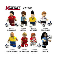 (16PCS) (8PCS-D) Sports Figures Football Players with Football Assembled Building Blocks Toy Christmas Birthday Gifts