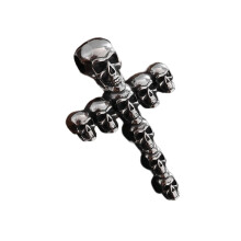 Vintage Skull Crosses Pendant Necklace-Single pendant