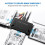 (Multicolor, EU Plug) USB 3.0 harddisk til SATA IDE adapterkonverter med strømbryter multifunksjonell Easy Drive 3
