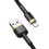 (Multicolor, Black Gold) BASEUS Cafule Series 2m datasynkroniseringsladekabel for iPhone X 8 8 Plus 3