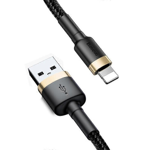 (Multicolor, Black Gold) BASEUS Cafule Series 2m datasynkroniseringsladekabel for iPhone X 8 8 Plus 2