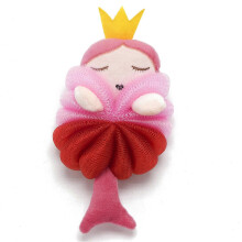 Spugna da doccia a rete con design a cartoni animati colorati, ideale per la pulizia di bambini, neonati e adulti.