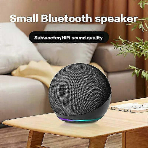(Blue) 25-26 Home Mini RGB Bluetooth Speaker Subwoofer Echo Dot 5th Outdoor Wireless 1
