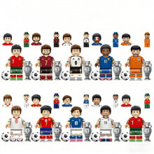 10 PCS Football Stars Building Blocks European Championship World Cup Figures