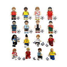 (8 PCS set) (16pcs set) Football Player Building Block Set Mini Figure Toy