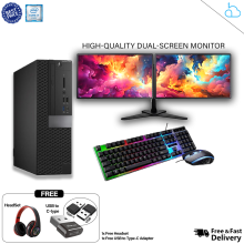 Dell Optiplex SFF Business Desktop Computer, Core i7, 16 GB RAM, 480 GB SSD. - Refurbished