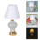 Miniature White Table Light Model Doll House Accessories Role 4