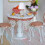 Miniature White Table Light Model Doll House Accessories Role 3