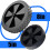 Two Replacement Rubber Tires For Folding-5inch rubber wheel 5