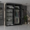 MN Furniture Modern Double Mirrored Sliding Wardrobes Black 150cm 2