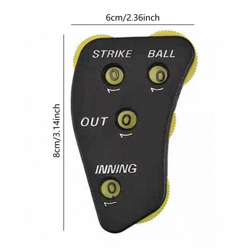 Referee Indicator Baseball Clickers 4 Wheel Umpire Indicator 2