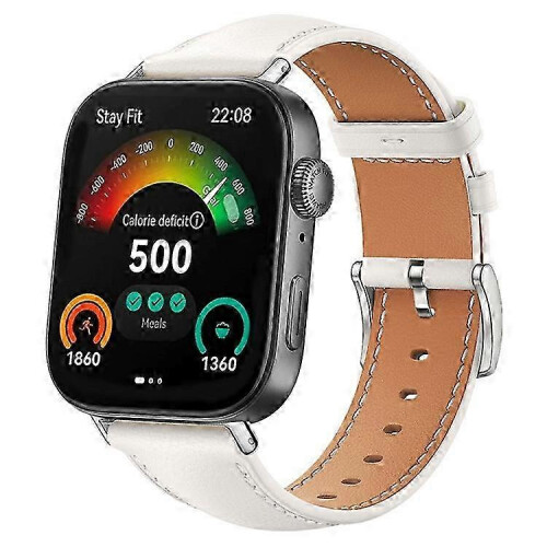 Συμβατό με Huawei Watch Fit 3, Γνήσιο Δερμάτινο Λουράκι με Λεπτό Μπρασελέ 1