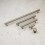 (160mm Handle) Antique Brass Reeded T-Bar Cabinet Handles & Knobs 9