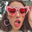 Γυαλιά ηλίου Love Heart Cat Eye για γυναίκες Vintage χριστουγεννιάτικο δώρο μα 3