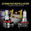 τεμάχια Λαμπτήρες LED Μοτοσικλέτας 9600lm Προβολείς Υψηλής Χαμηλής Δέσμης 4