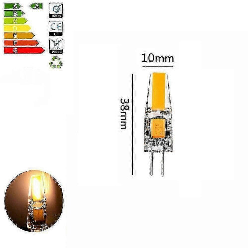 10 τεμάχια λαμπτήρες LED G4 5W, θερμό λευκό, ρυθμιζόμενοι, βάση ακίδας COB 2