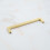 (160mm Handle) Satin Brass Gold Kitchen Square Block D-Bar Handles 5