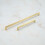 (160mm Handle) Satin Brass Gold Kitchen Square Block D-Bar Handles 9