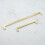 (160mm Handle) Satin Brass Gold Kitchen Square Block D-Bar Handles 11