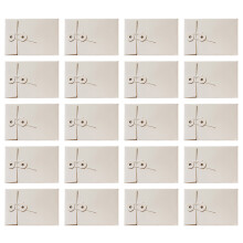 Enveloppes d'affaires Vintage en papier marron avec-Blanc