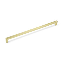 (320mm Handle) Satin Brass Gold Kitchen Square Block D-Bar Handles