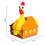 Squawk Chicken Game Τυχερές Ωοτόκες Κοτόπουλα Αστεία Στηρίγματα Παιχνίδι 3