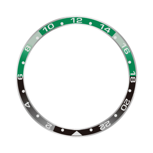 Stilfuld Bezel til Xiaomi Watch S3/S4 Green+Black