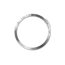 Stilvolle Lünette kompatibel mit Garmin Fenix 7X Silver
