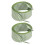 Geruite polyester schoenveters Antislip-Matcha Groen 120cm 1