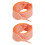 Karierte Schnürsenkel, weiche-Orange 100cm 1