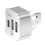 USB Splitter 3 Port USB Quick Charging Expander Multiple-Silver 1