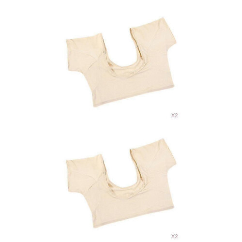 4x γυναικείο μαξιλάρι ιδρώτα τύπου t-shirt, επαναχρησιμοποιήσιμο, πλεν 1