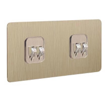 Space Saving Hooks Wall Hangers for Efficient-6cm double yellow