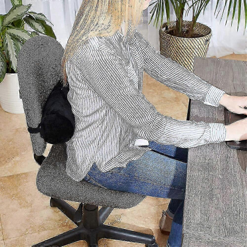 1 τεμάχιο η οσφυϊκή υποστήριξη κύλισης για καρέκλες γραφείου και καθ 2
