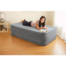 Single Air Mattress with Pump, 191x99 cm