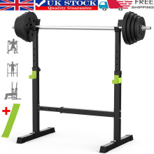 Squat Racks Barbell Rack Stand Adjustable Olympic Weight Bench Press Home Gym