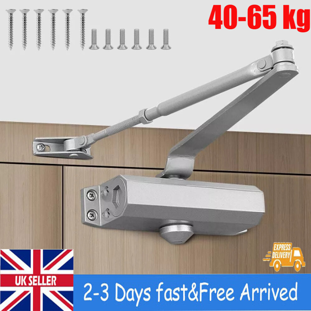 45-65Kg Heavy Duty Fire Rated Overhead Door Closer Opener Adjustable Soft Close 375445326641