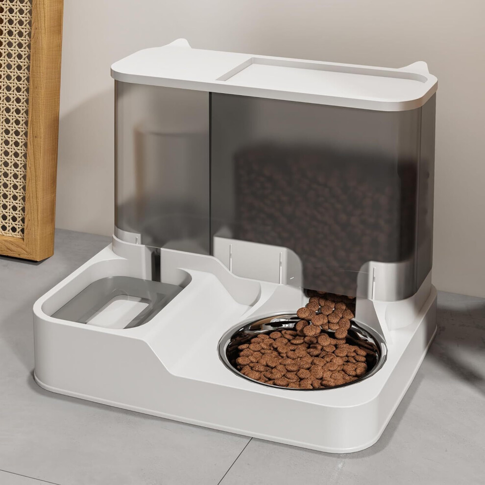Vivo 2 In1 Feeder Food Water Dispenser Bowl Automatic Dog Cat Bottle Pet Self Feeding