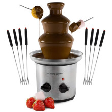 Chocolate Fountain Machine Fondue Electric 3 Tier 8x Fondue Forks Andrew James