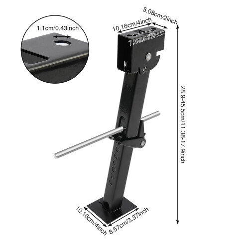 Pair of Telescoping Trailer Stabilizer Jacks RV Camper Accessories