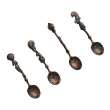 4Pcs Ozean Thema Kaffee Löffel Kreative Griff Rühren-Rote Patina