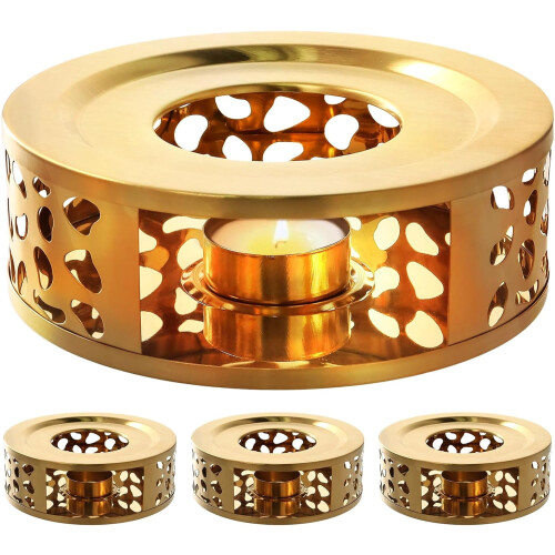Teapot Warmer Base Stainless Steel 3 PCS